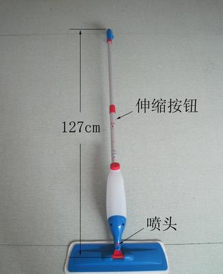 廠家直銷噴水拖把 鋁合金伸縮桿與360度旋轉(zhuǎn)設(shè)計(jì)，日常清潔新選擇
